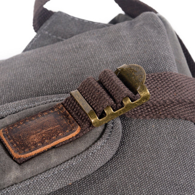 Larson - Canvas and Leather Backpack