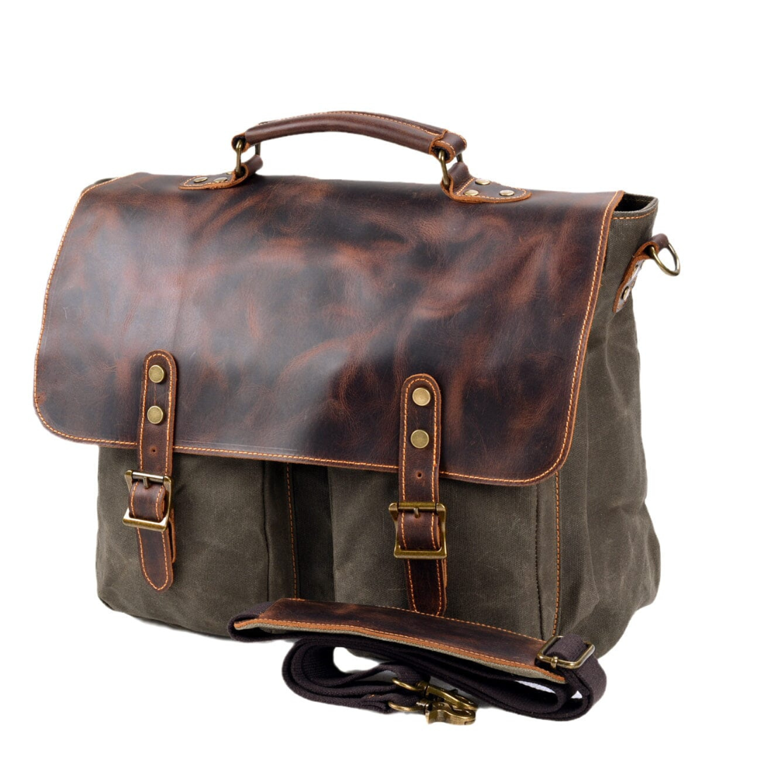 Vintage canvas messenger bag | Rheinhart
