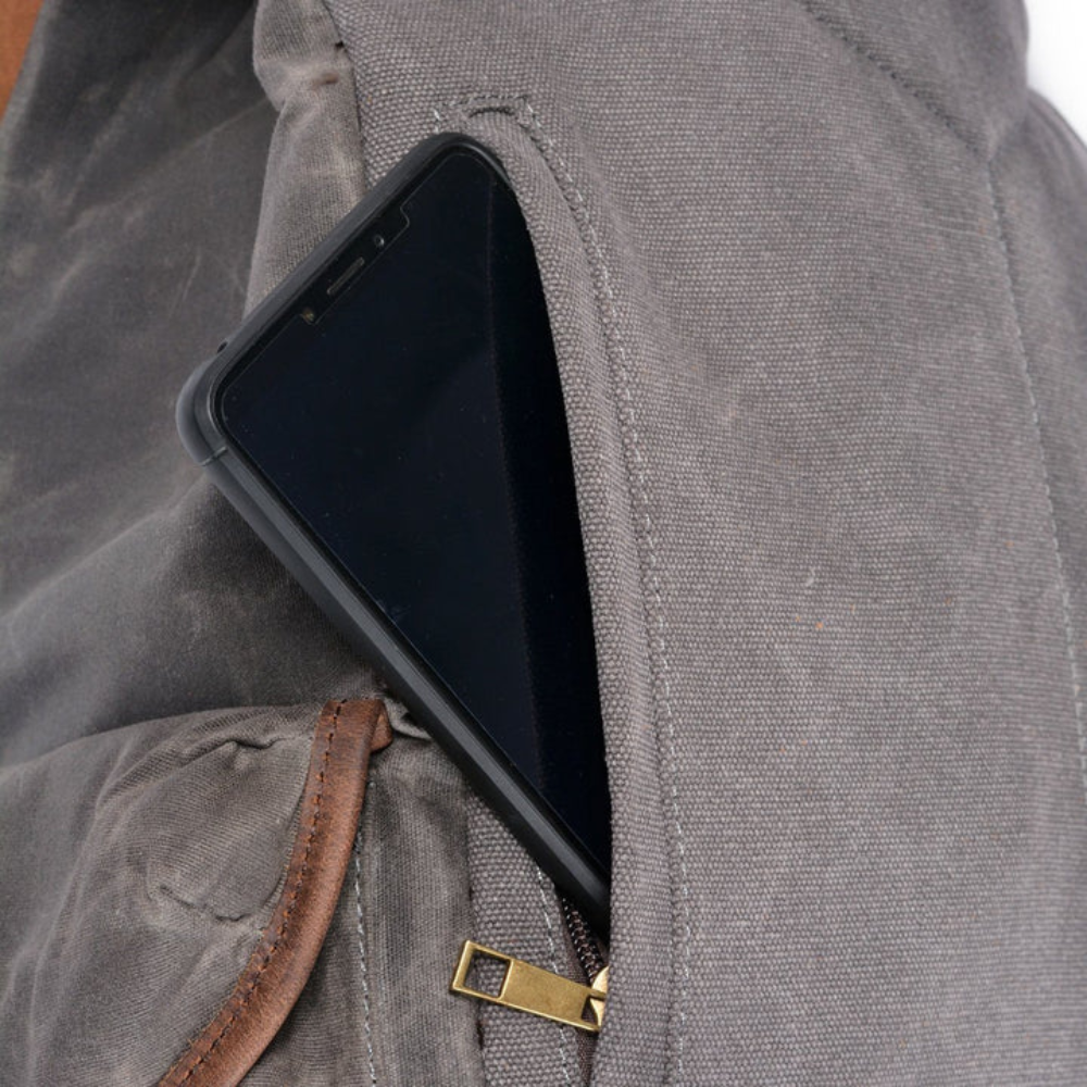 Larson - Canvas and Leather Backpack