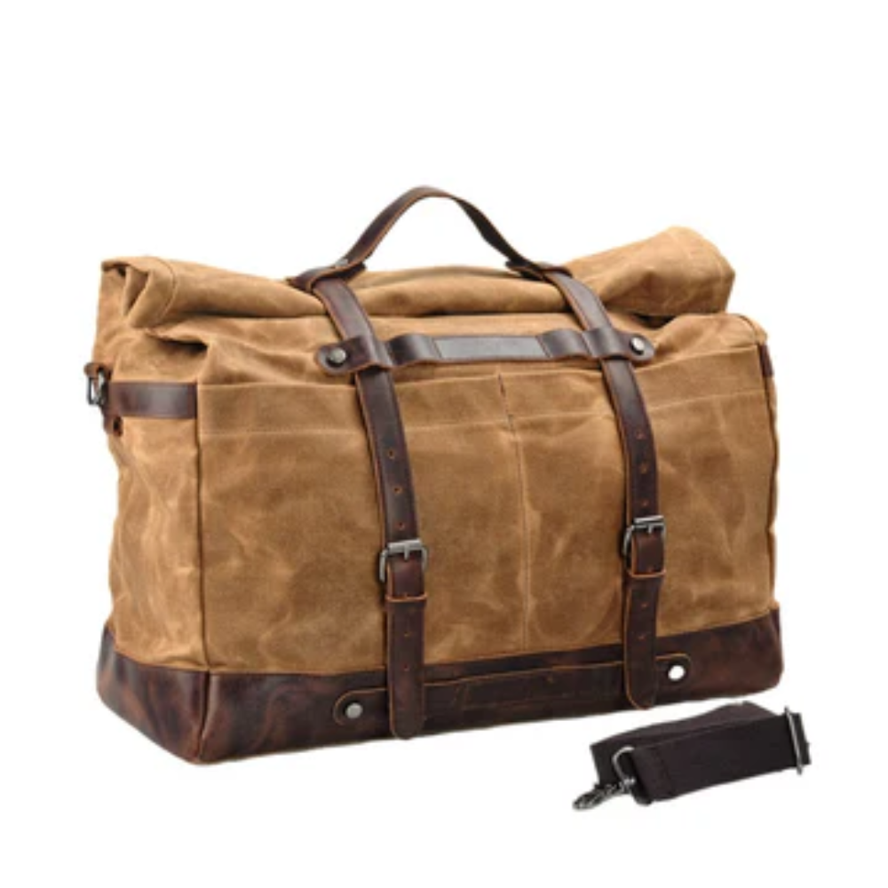 waxed linen travel bag | Marco
