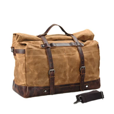 waxed linen travel bag | Marco