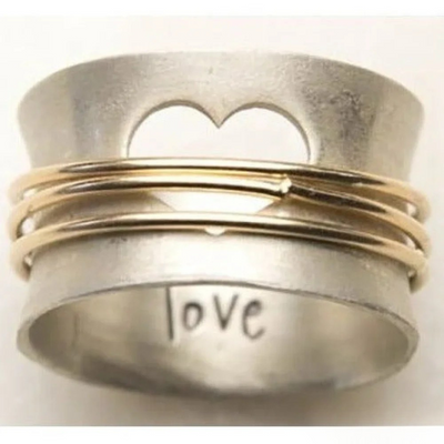 Antique precious love ring