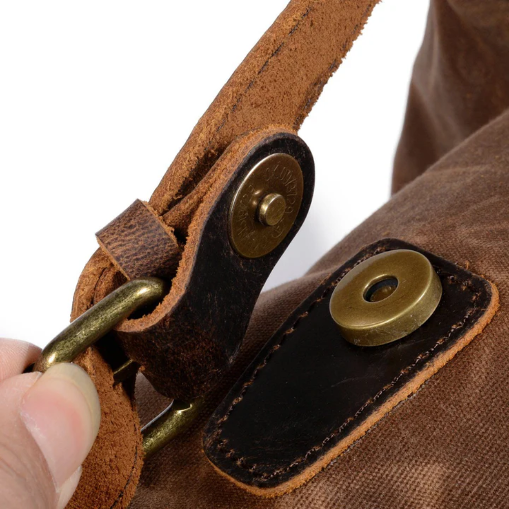 Larson - Canvas and Leather Backpack