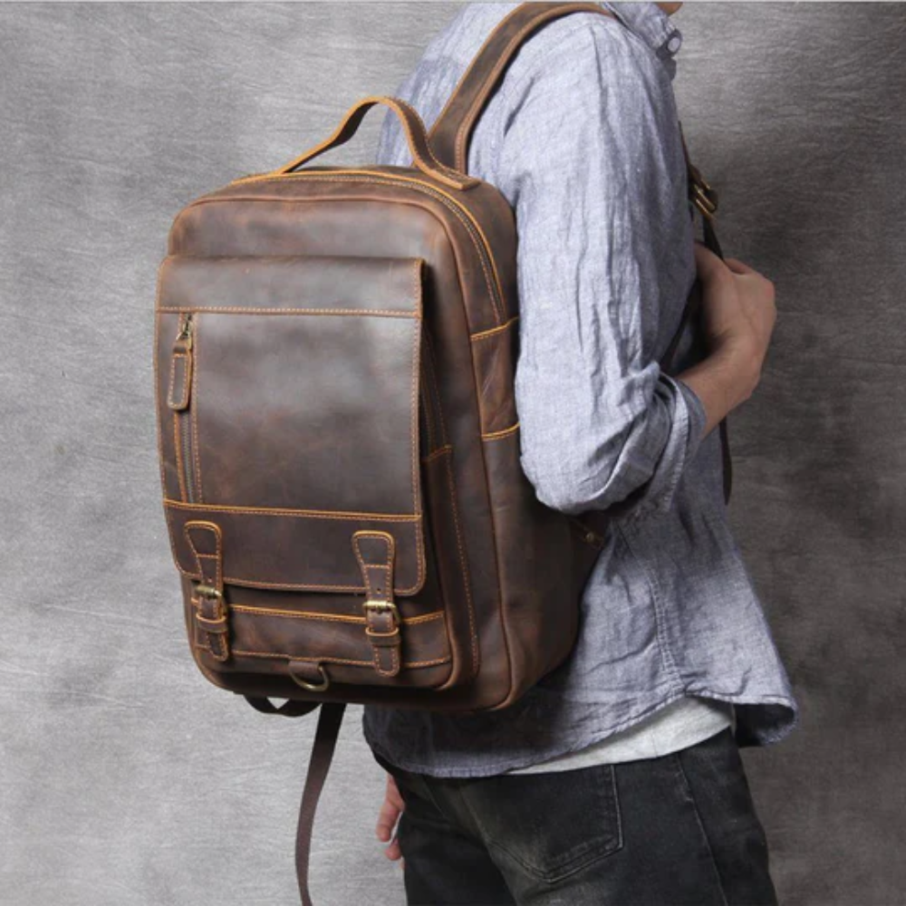 Leather Travel Backpack | Alaric