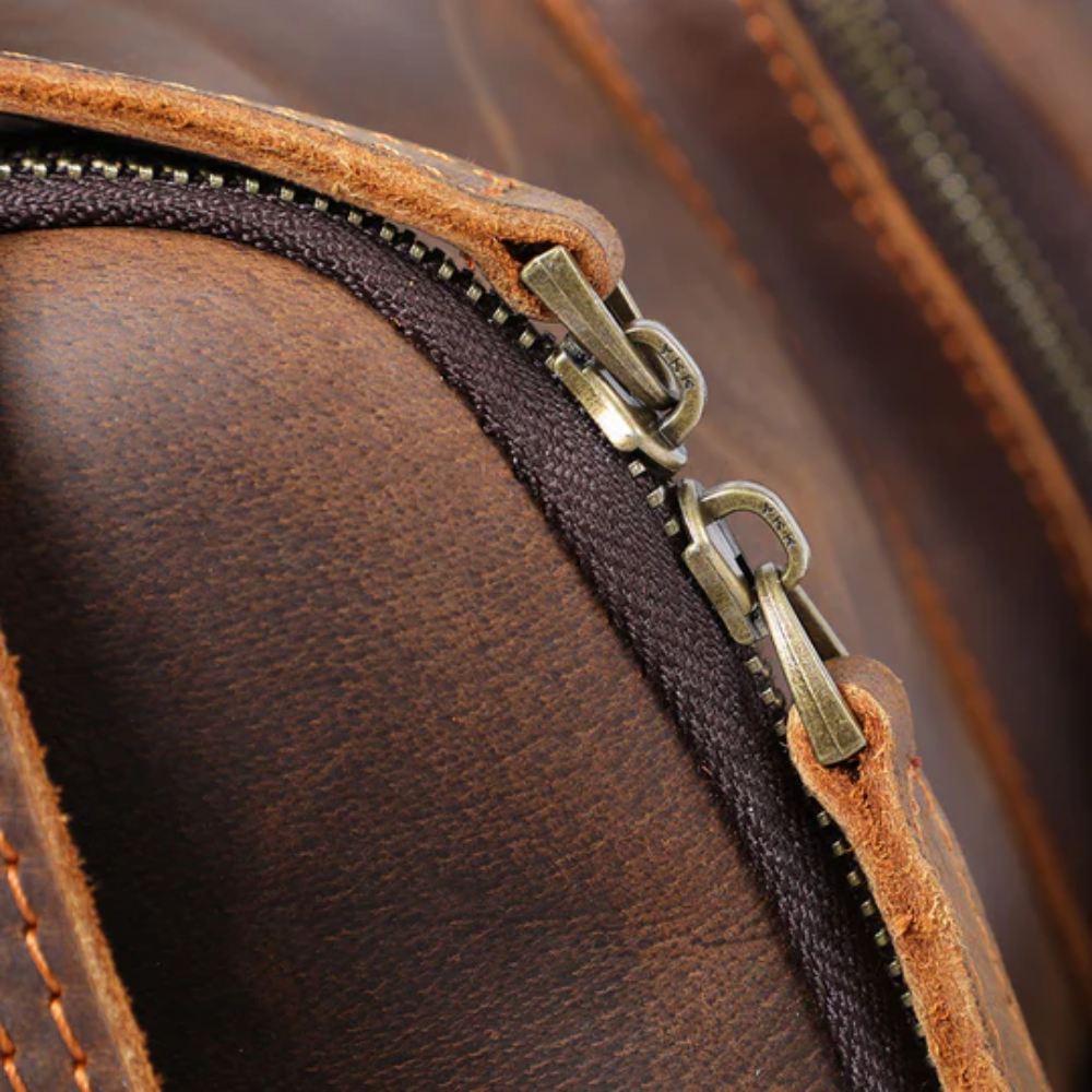 Leather laptop backpack | Alexander