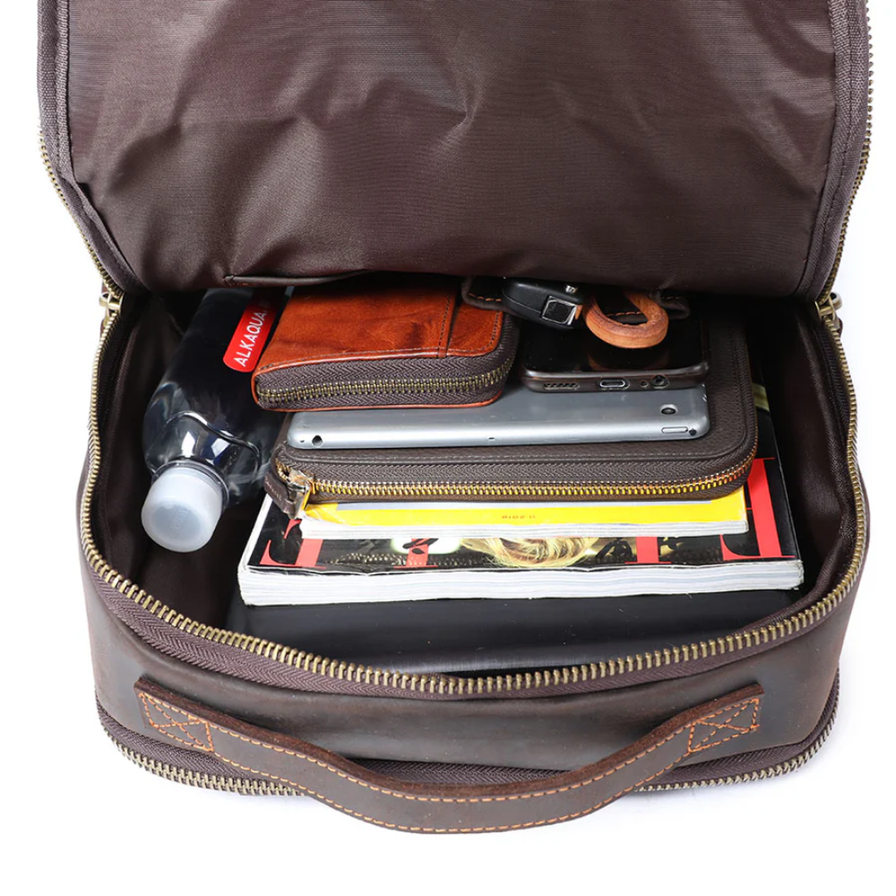 Men's Leather Laptop Backpack | Friedrich