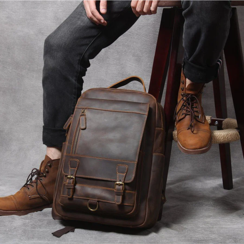 Leather Travel Backpack | Alaric