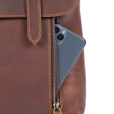 ITHYA - Small Leather Backpack