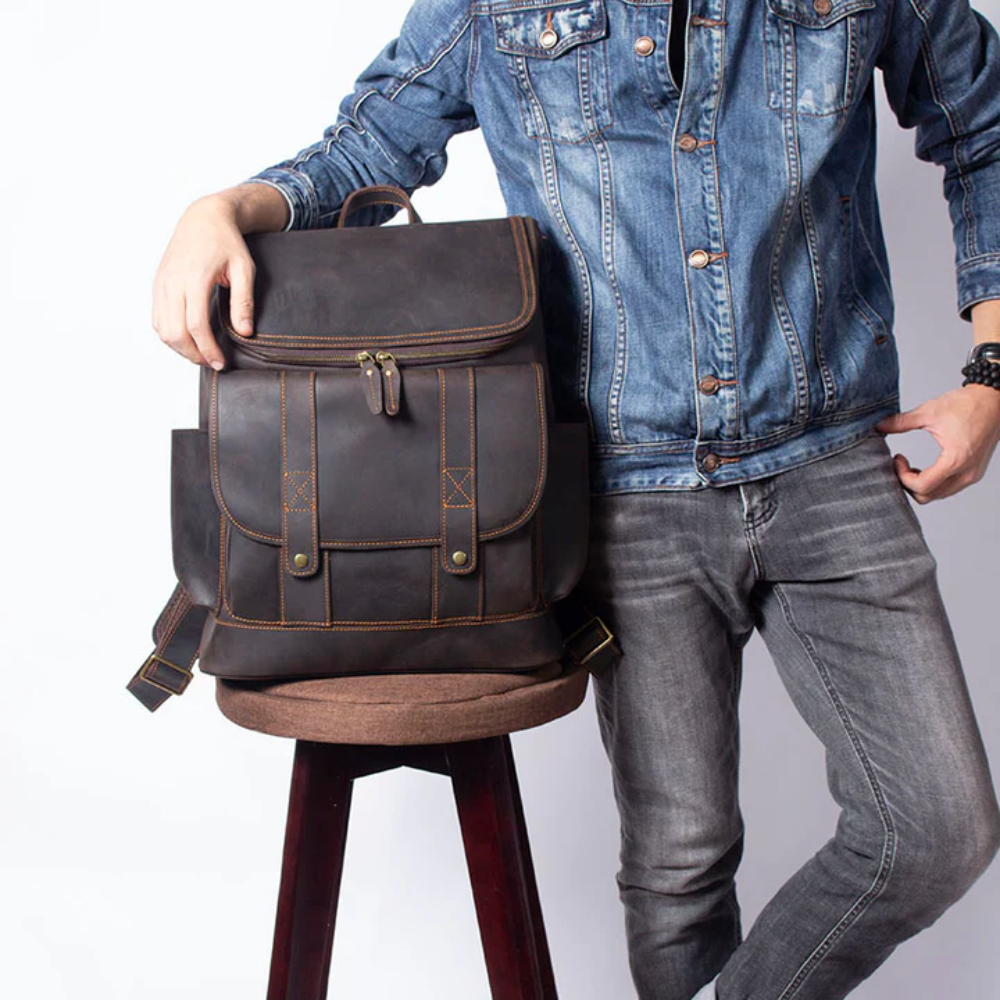 ROYA - Leather Work Backpack
