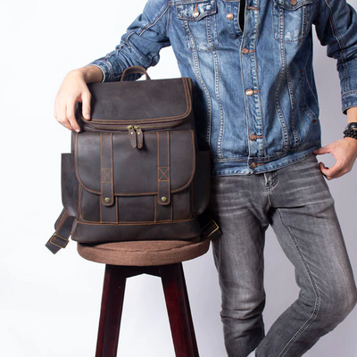 ROYA - Leather Work Backpack