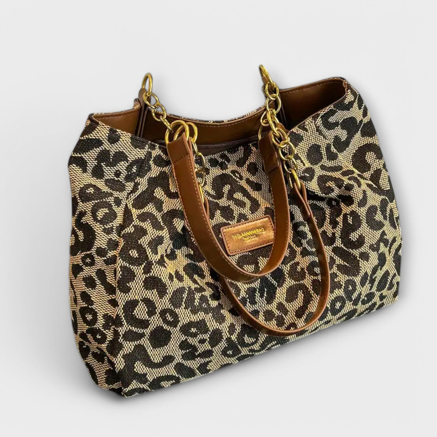 Josephine - Leopard Print Canvas Tote