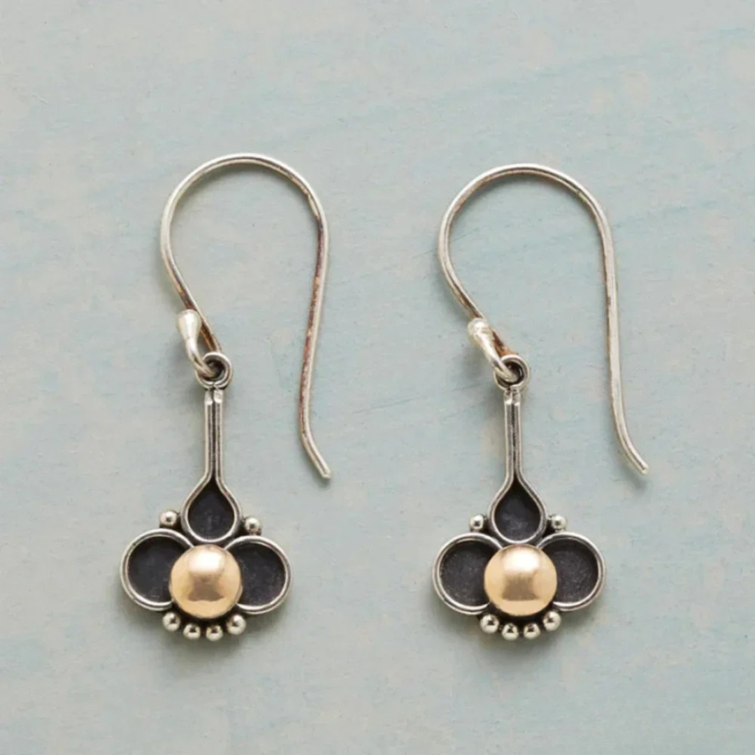 Bohemian Pearl Silver Earrings