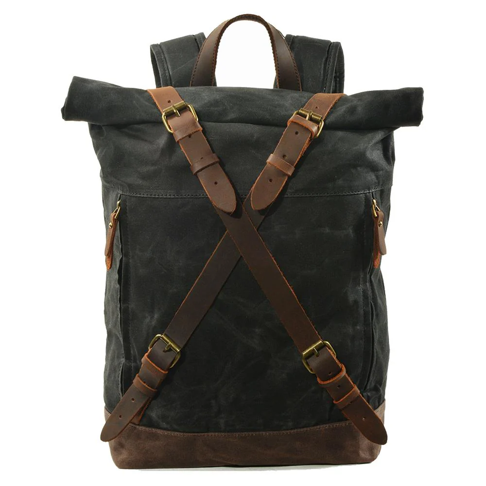 WEXEN – canvas backpack with cross straps
