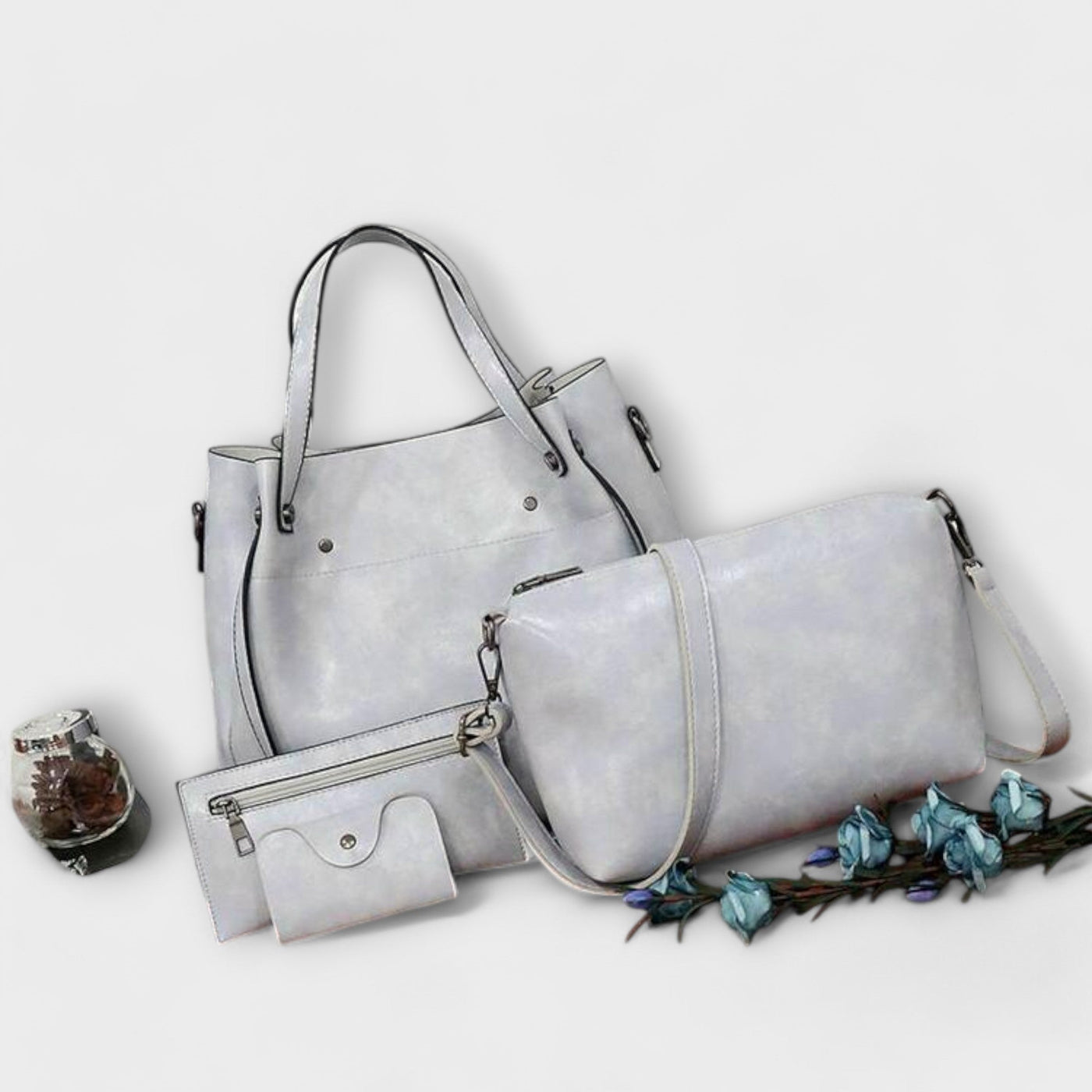 Isolde - 4-Piece Vintage Bag Set