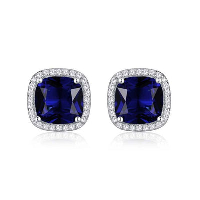 Saphir Square Stud Earrings