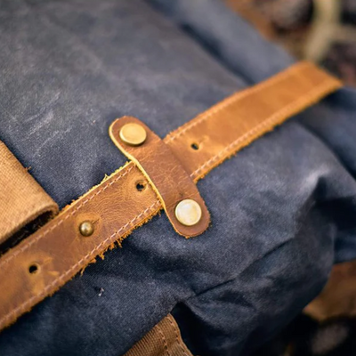 ROVIK – Waxed Canvas Flap Backpack (Unisex)