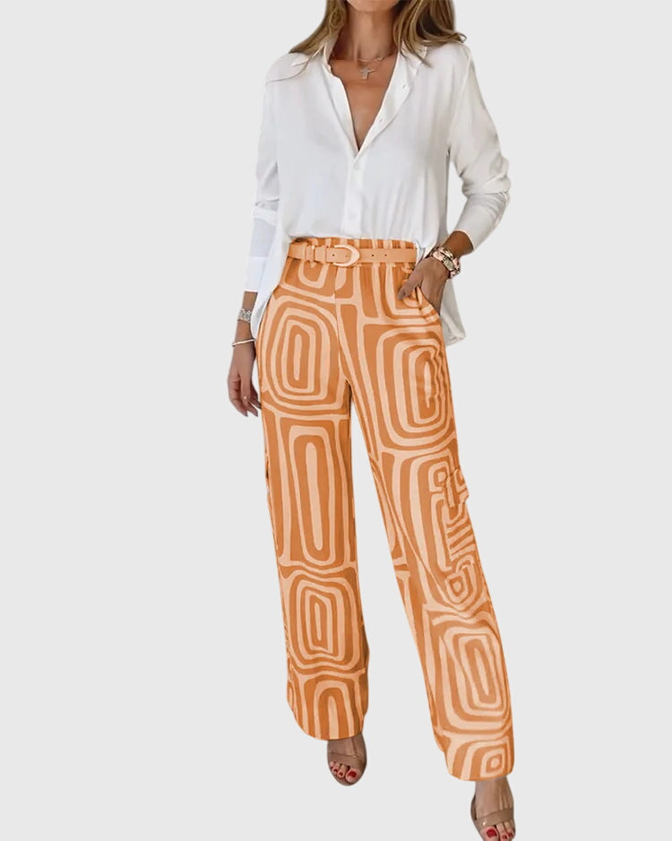 Emilia™ | Stylish Pants + Free Top and Belt
