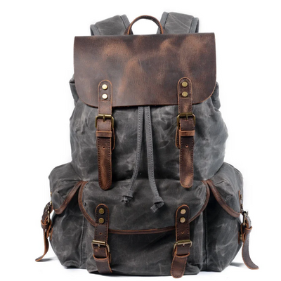 Larson - Canvas and Leather Backpack