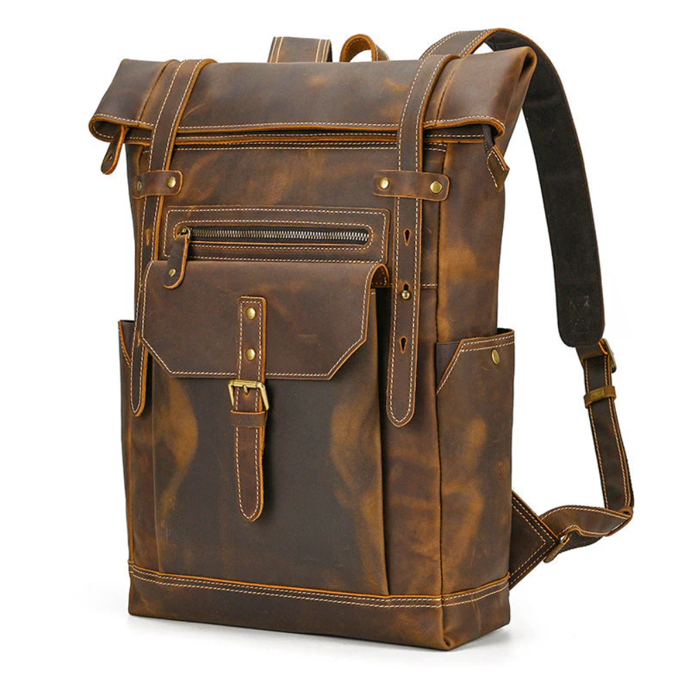 Men's Leather Laptop Backpack | Kaiser