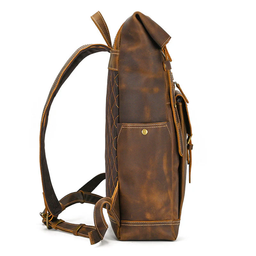 Men's Leather Laptop Backpack | Kaiser