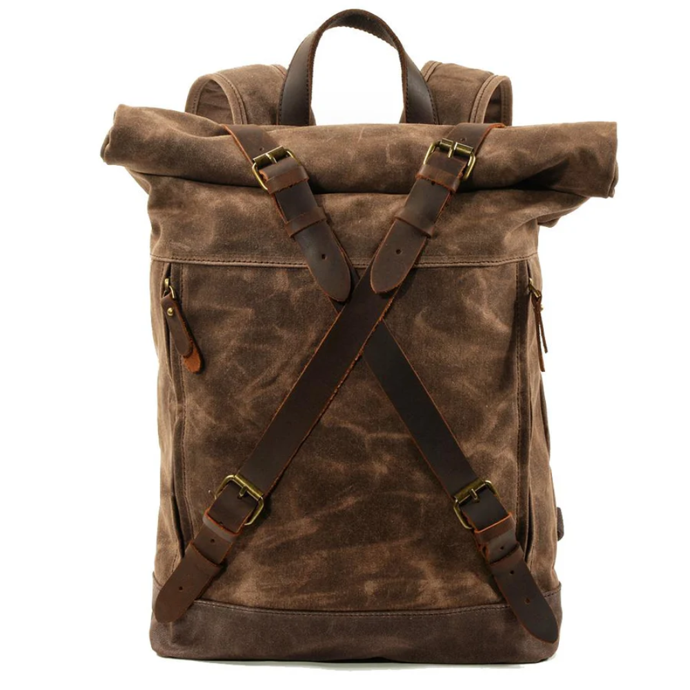 WEXEN – canvas backpack with cross straps