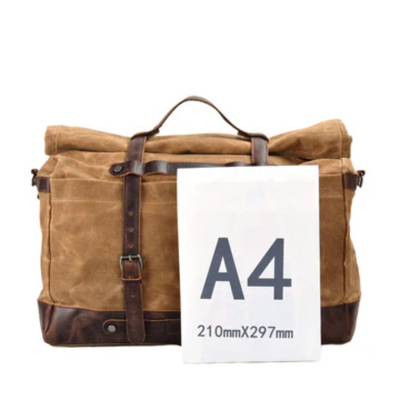 waxed linen travel bag | Marco