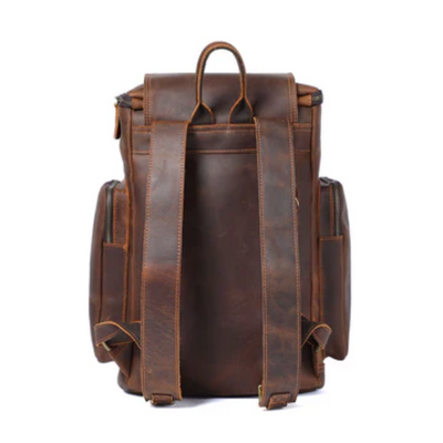 Leather laptop backpack | Alexander