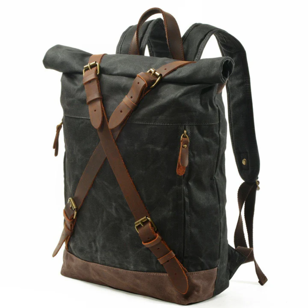 WEXEN – canvas backpack with cross straps