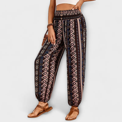 Scarlett - Pants with ethnic patterns