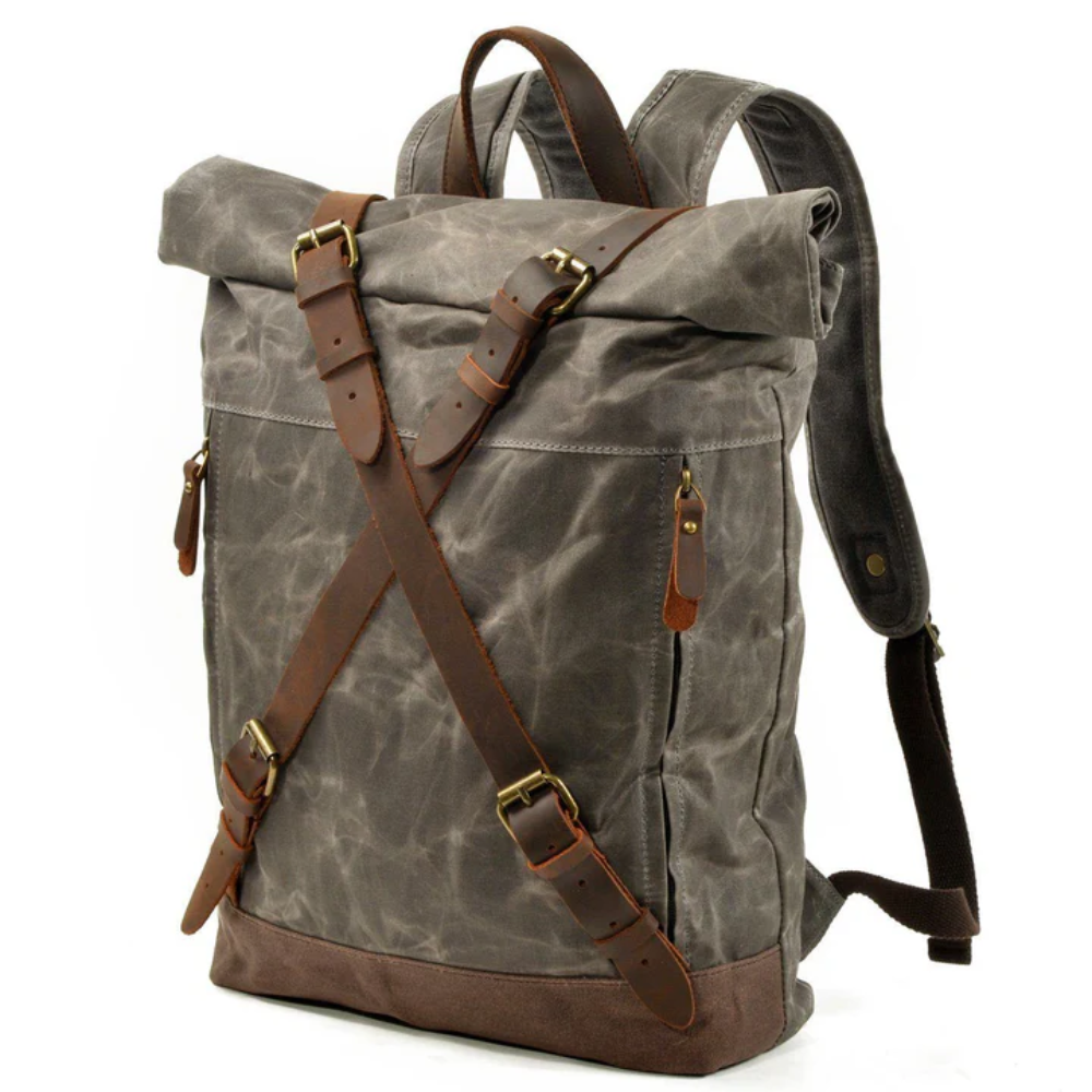 WEXEN – canvas backpack with cross straps
