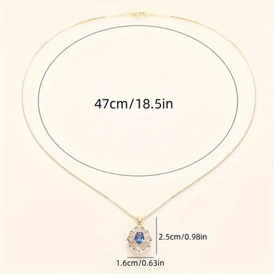 Kavella Noctazure gold necklace