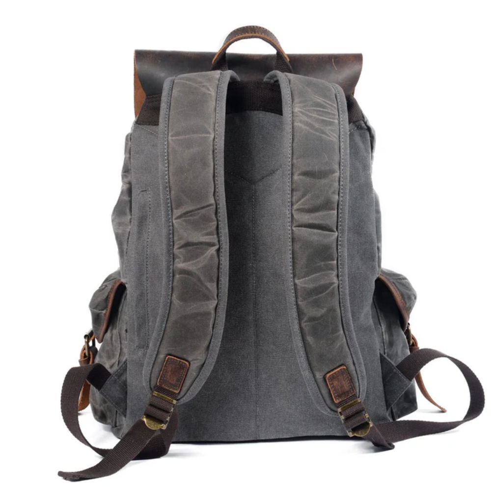 Larson - Canvas and Leather Backpack