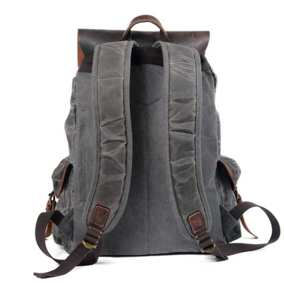 Larson - Canvas and Leather Backpack