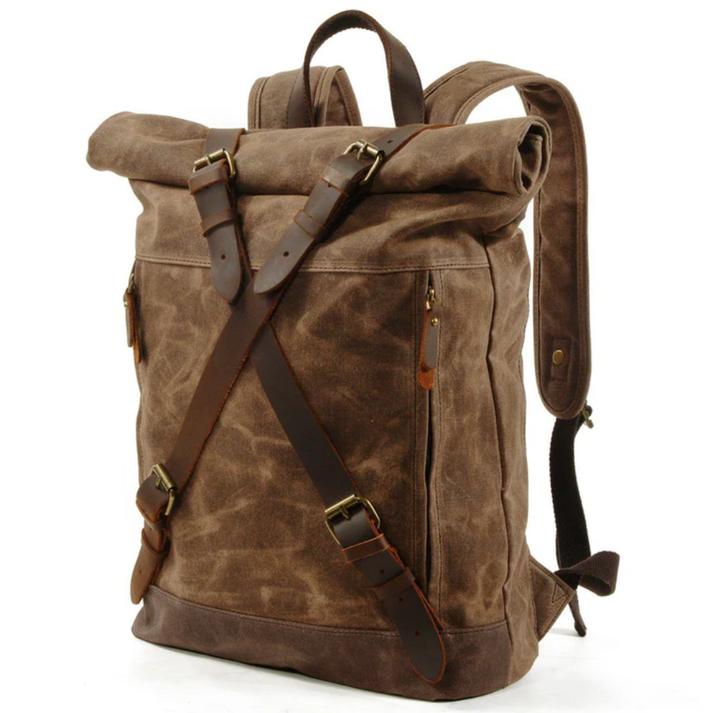 WEXEN – canvas backpack with cross straps