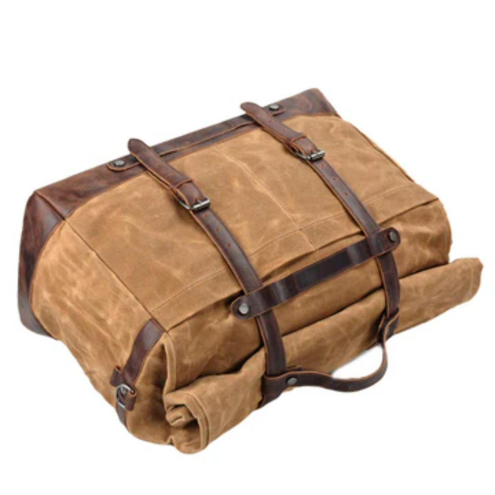 waxed linen travel bag | Marco
