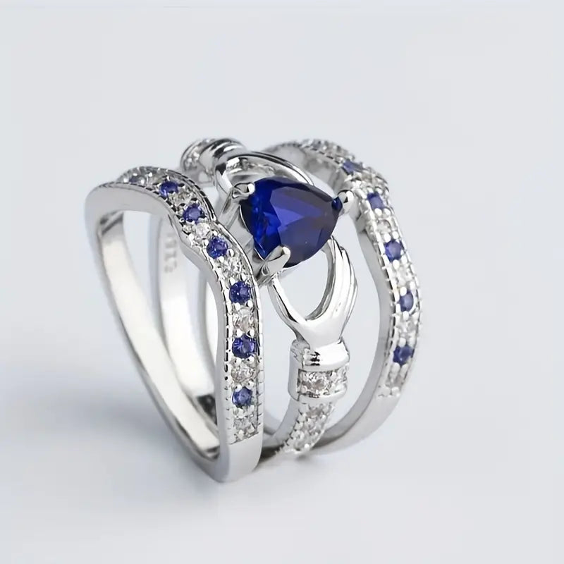Timeless Luxury Sapphire Ring Set