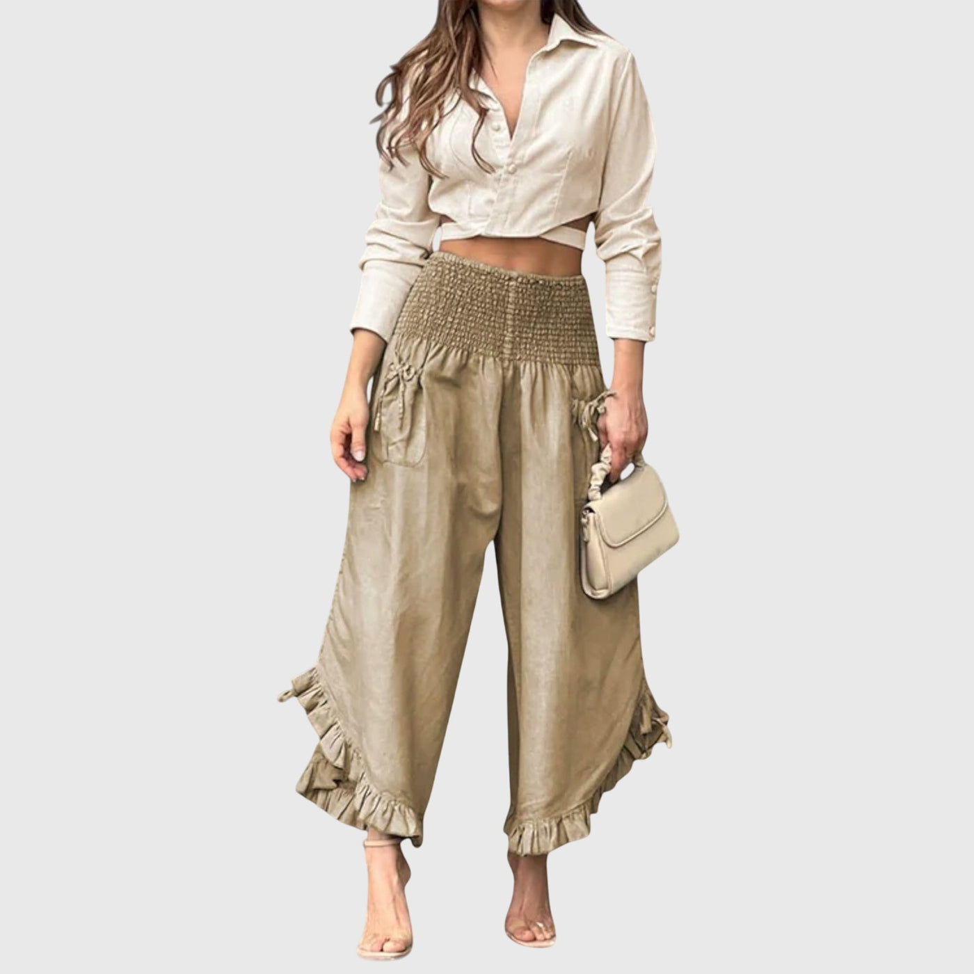 Jaya - Fashion Pleated Casual Pants
