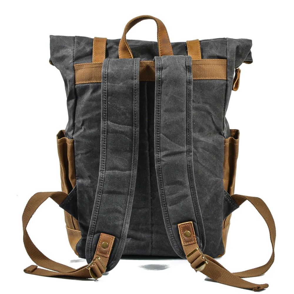 ROVIK – Waxed Canvas Flap Backpack (Unisex)