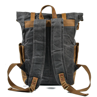 ROVIK – Waxed Canvas Flap Backpack (Unisex)