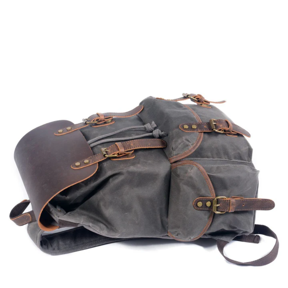 Larson - Canvas and Leather Backpack