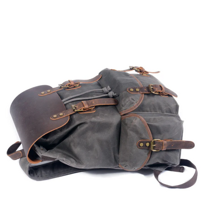 Larson - Canvas and Leather Backpack