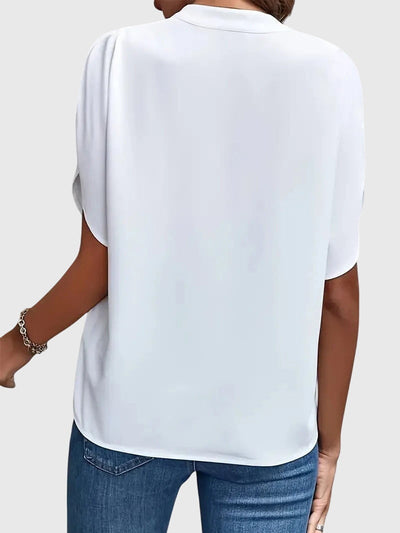 Beatrix™ | Soft and elegant V-neck shirt