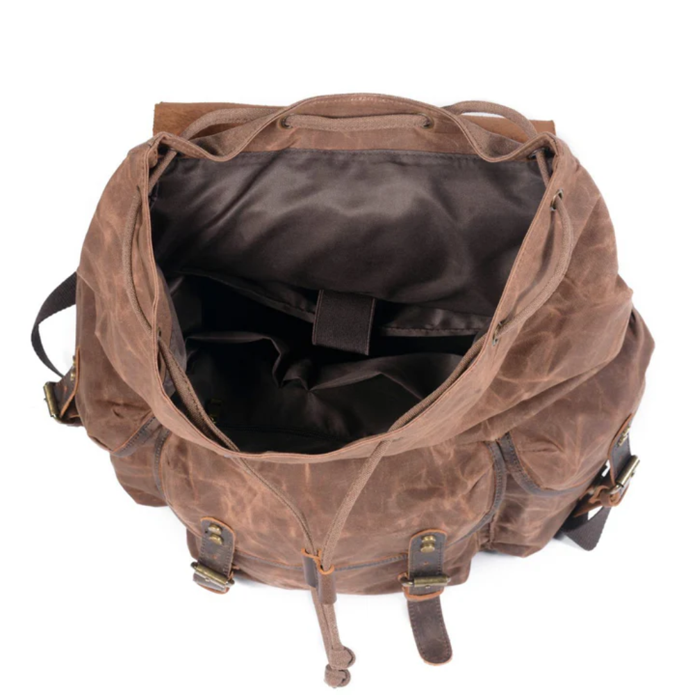 Larson - Canvas and Leather Backpack