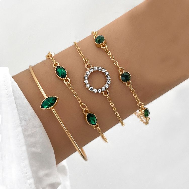 Ether Leaf Bracelet Set