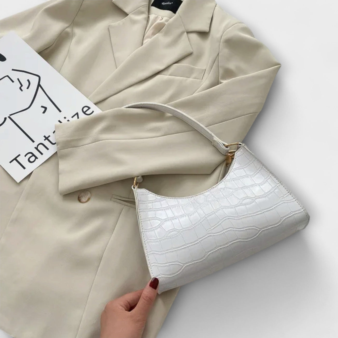 Ava - Mirrored Leather Bag