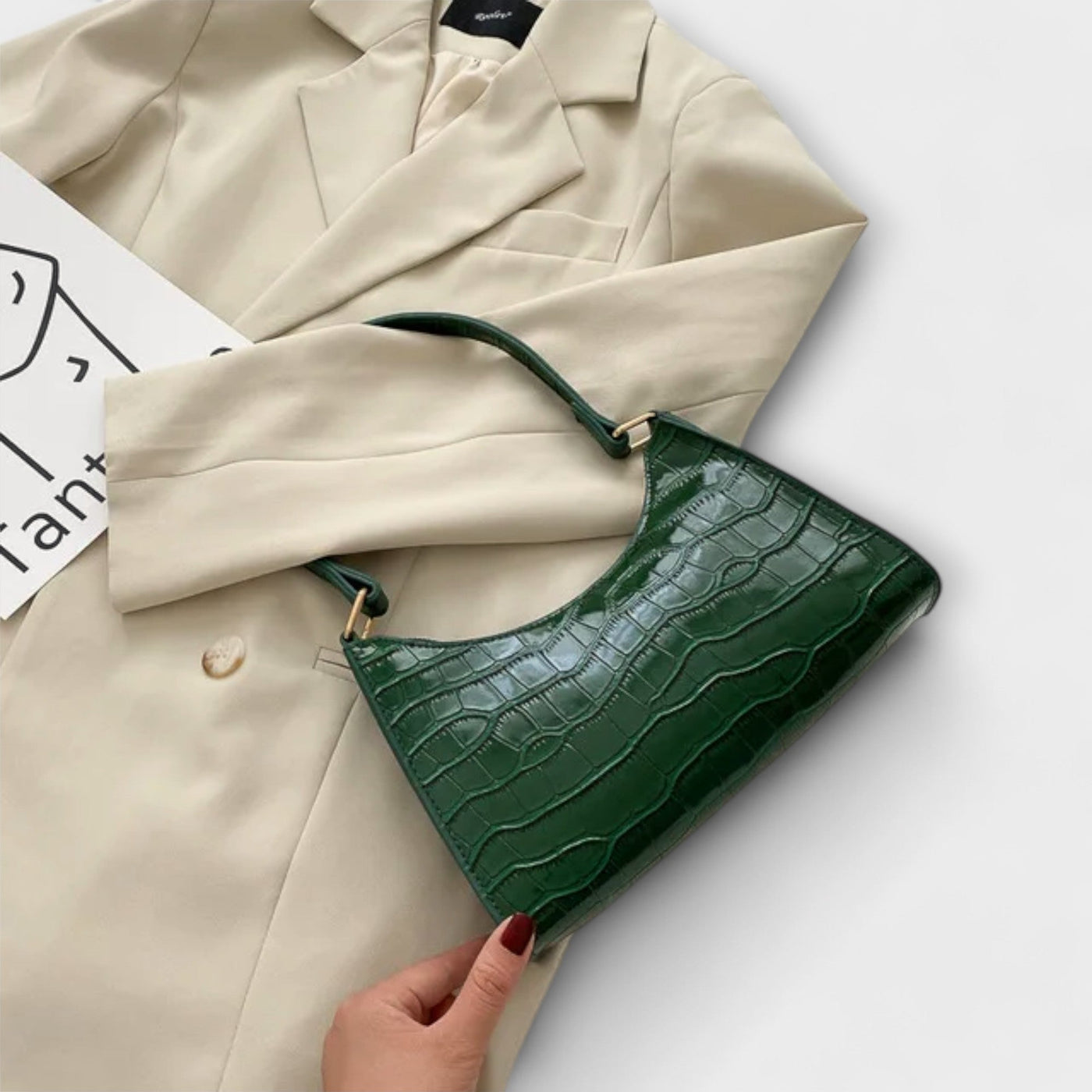 Ava - Mirrored Leather Bag