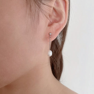 French freshwater pearl earrings