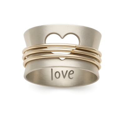 Antique precious love ring