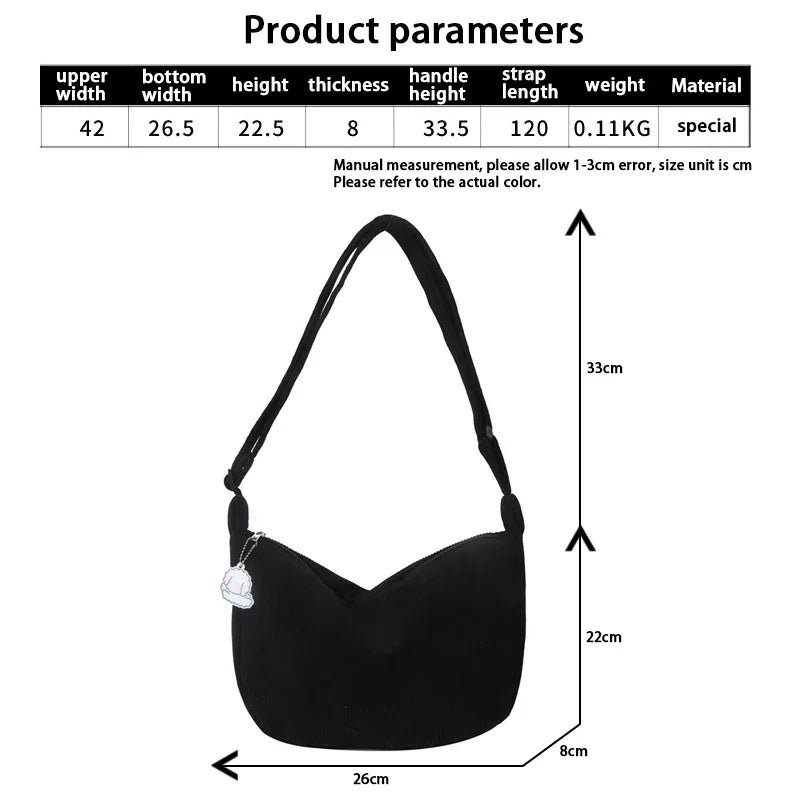 Cordura shoulder bag for women