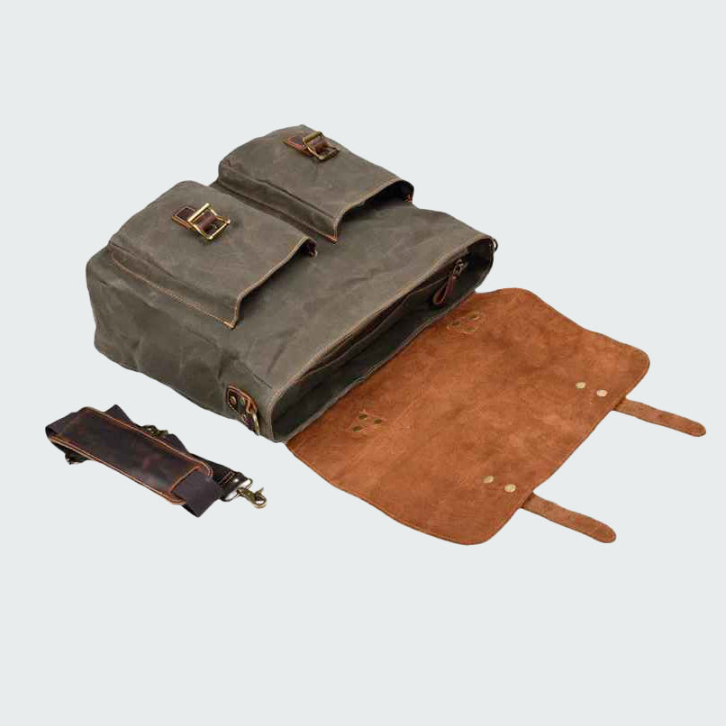 Vintage canvas messenger bag | Rheinhart